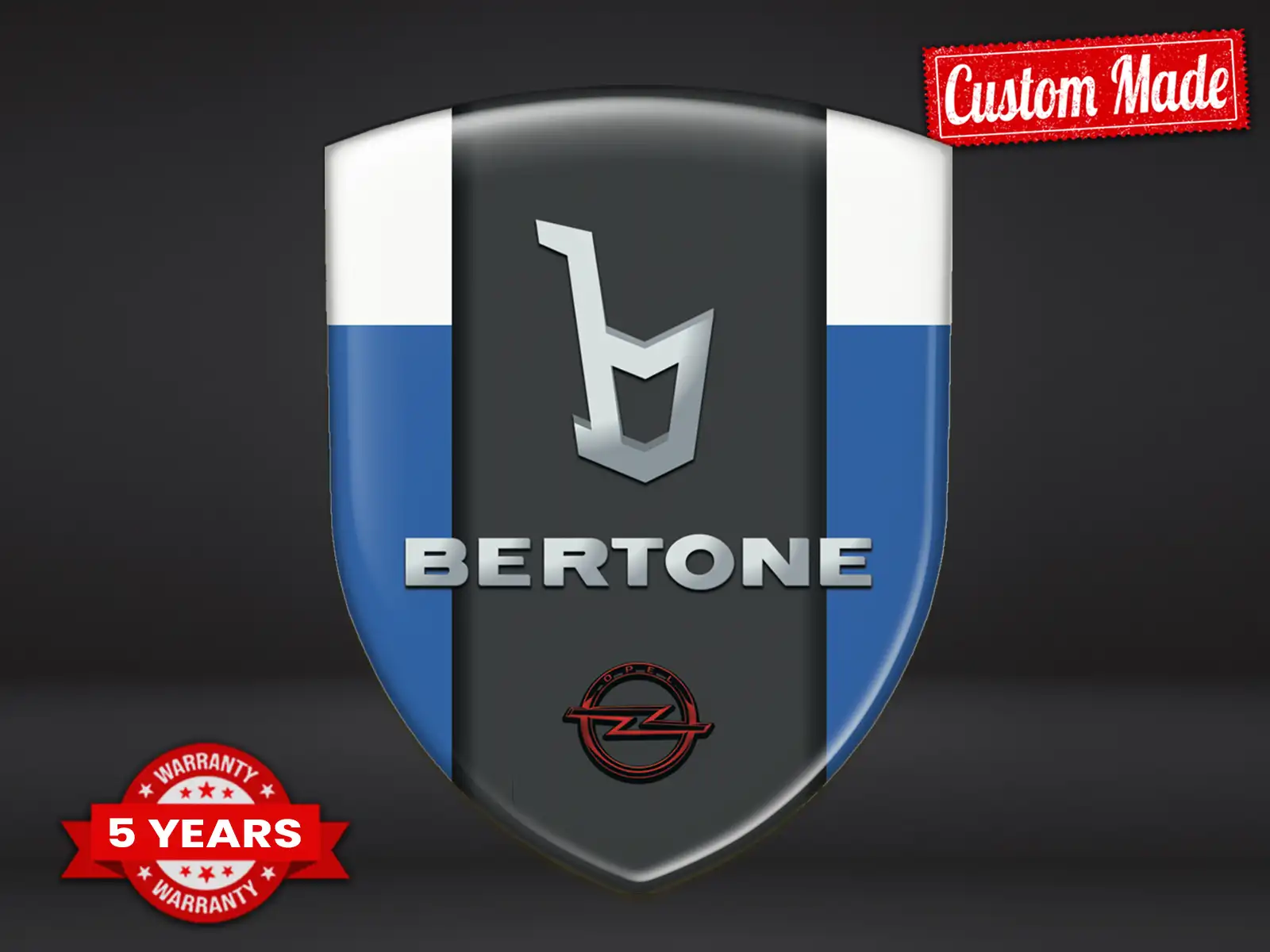 Bertone Windschutzaufkleber Auto Racing Minimal Stern